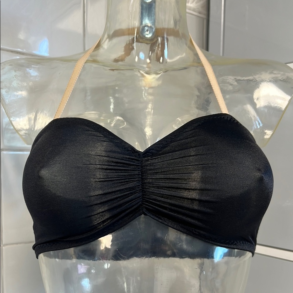 Spandex Bra Costume Liner: Pinch Front Bandeau, Multi-Way Straps NWOT M or L